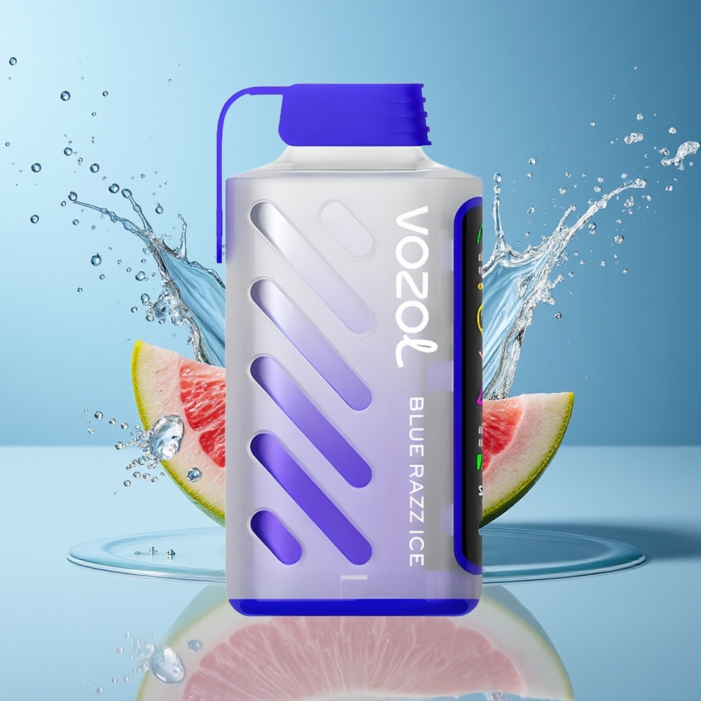 VOZOL Gear Power 20000 Puffs Dansk Engros med S.i.L.C. Tech, Dual Mesh Coil og Blå Hindbær Is