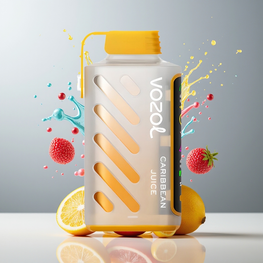 VOZOL Gear Power 20000 Puffs Dansk Engros med S.i.L.C. Tech, Dual Mesh Coil og Caribisk Juice