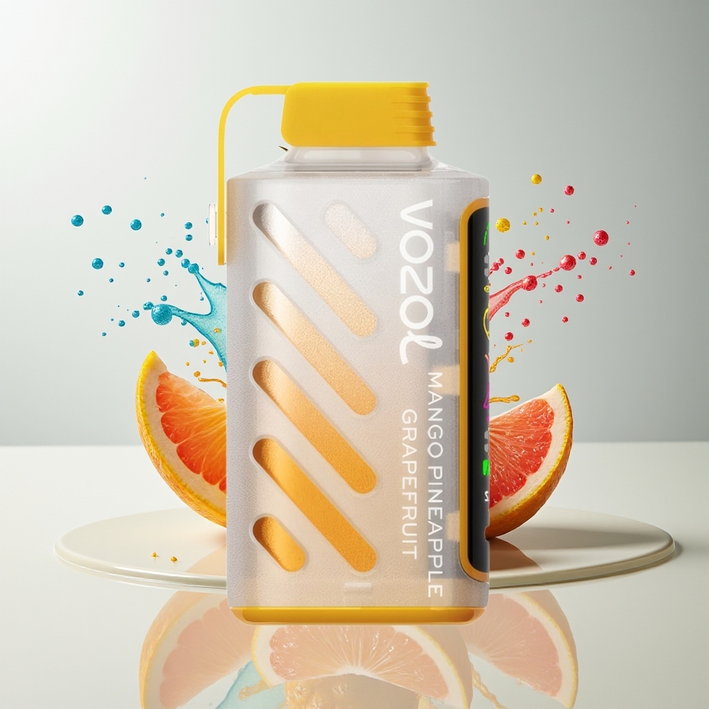 VOZOL Gear Power 20000 Puffs Dansk engros med S.i.L.C. Tech, Dual Mesh Coil og Mango Ananas Grapefrugt