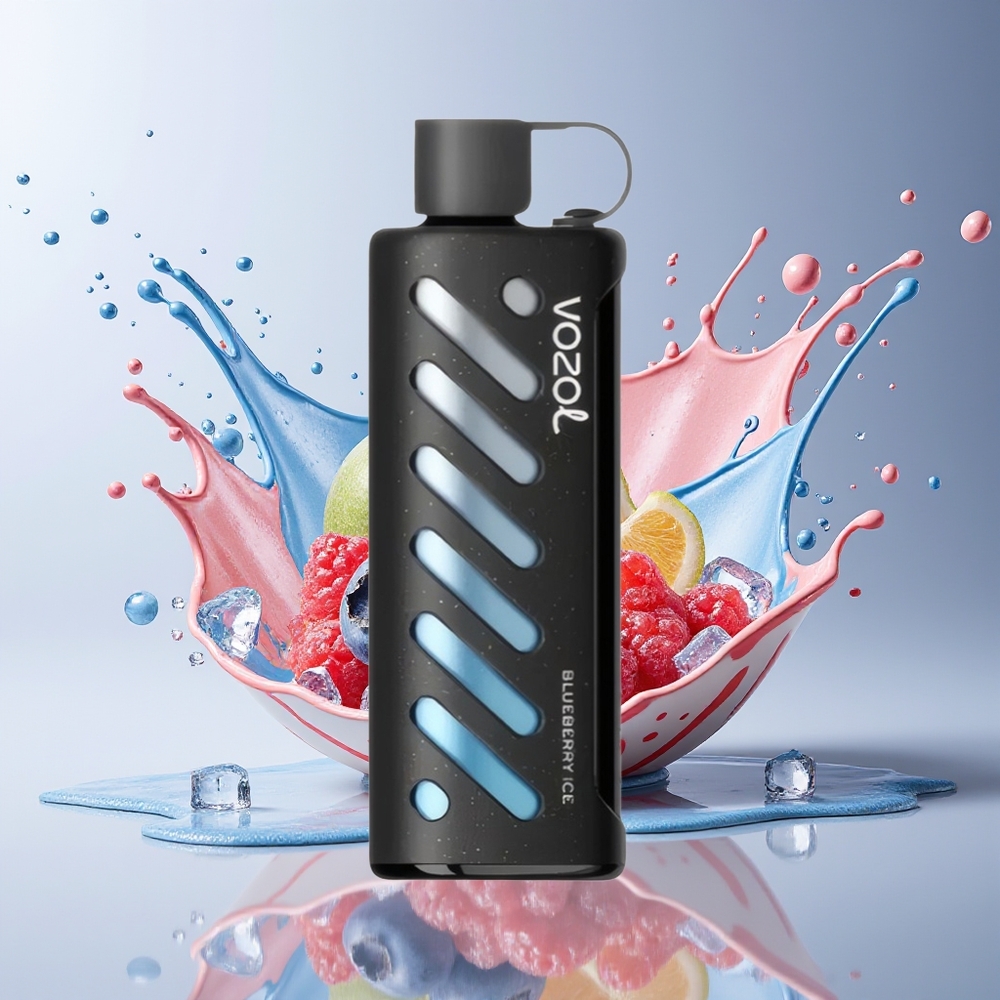 VOZOL Gear Shisha 25000 Puffs Dansk Engros – 30 Lækre Aromaer, Dual Mesh Tilstande, Blåbær Is