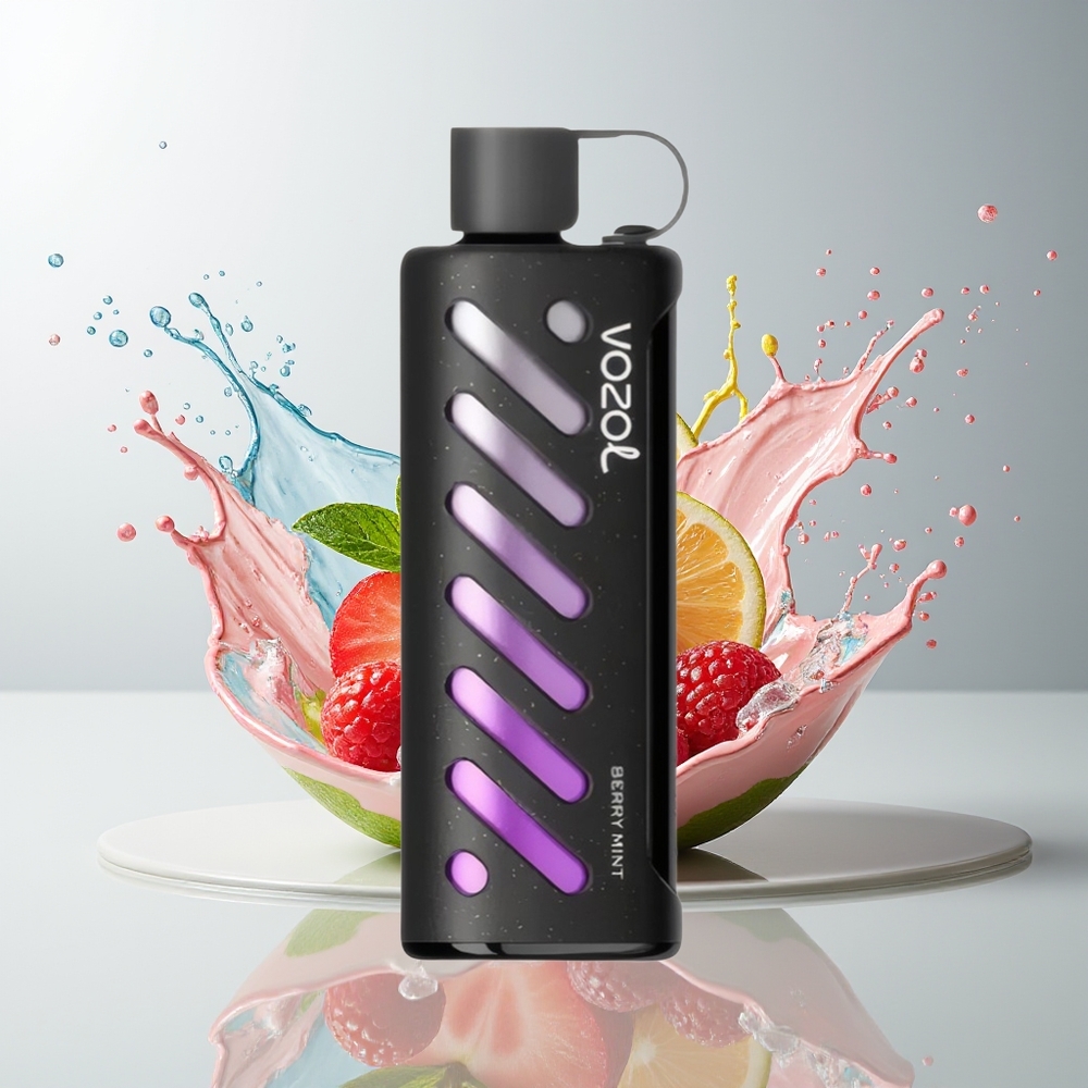 VOZOL Gear Shisha 25000 Puffs Dansk Engros – 30 Lækre Smag, Dual Mesh, 1000mAh, Bær Mynte