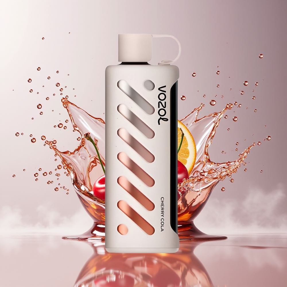 VOZOL Gear Shisha 25000 Puffs Dansk Engros – 30 Lækre Smag, Dual Mesh, 1000mAh, Kirsebær Cola