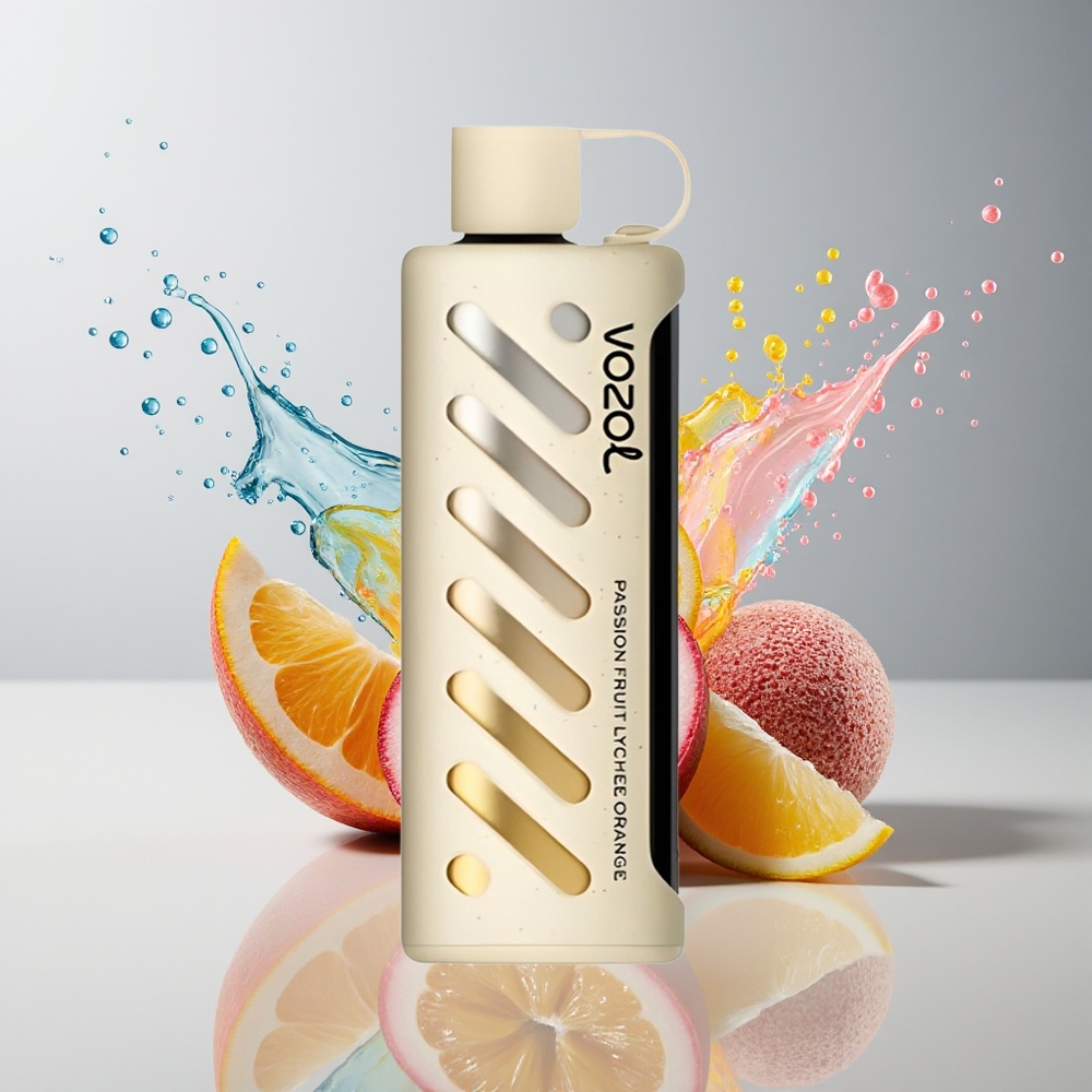 VOZOL Gear Shisha 25000 Puffs Dansk Engros – 30 Lækre Smag, Dual Mesh, 1000mAh, Passionfrugt Lychee Appelsin