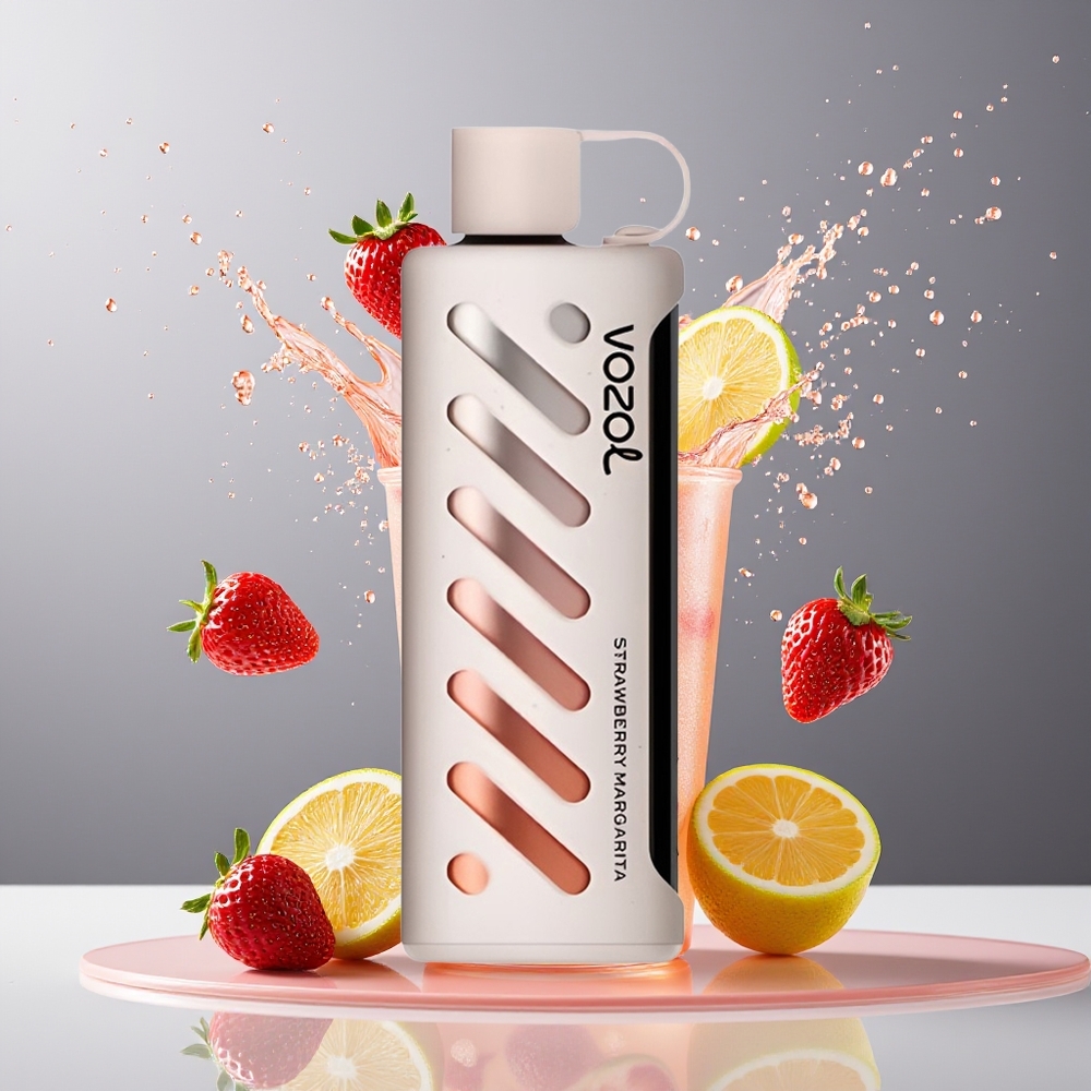 VOZOL Gear Shisha 25000 Puffs Dansk Engros – 30 Lækre Smage, Dual Mesh, 1000mAh, Jordbær Margarita