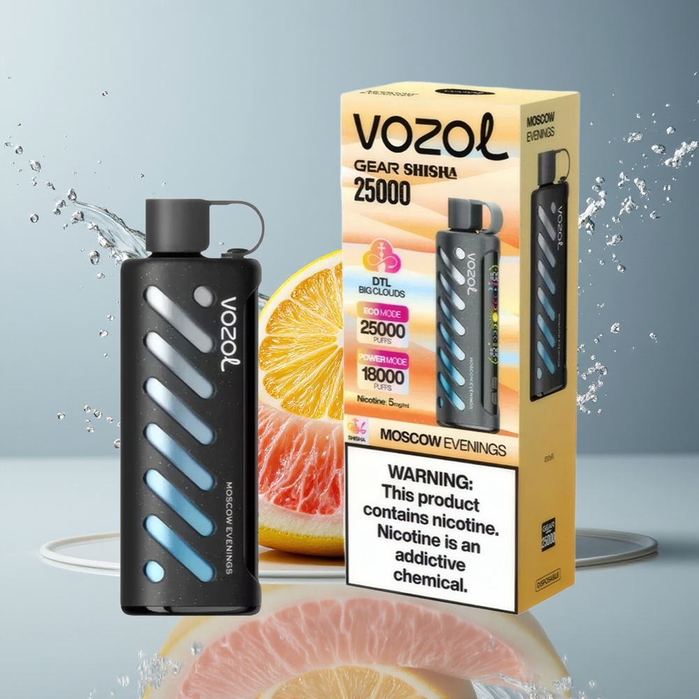 VOZOL Gear Shisha 25000 Puffs Dansk Engros – 30 Lækre Smage, Dual Mesh, 1000mAh
