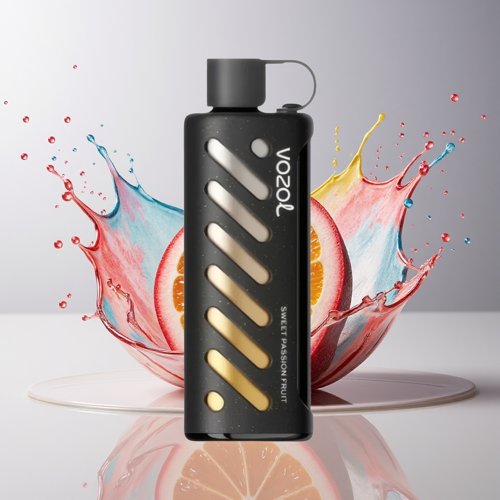 VOZOL Gear Shisha 25000 Puffs Dansk Engros – 30 Lækre Smage, Dual Mesh, 1000mAh, Sød Passionsfrugt