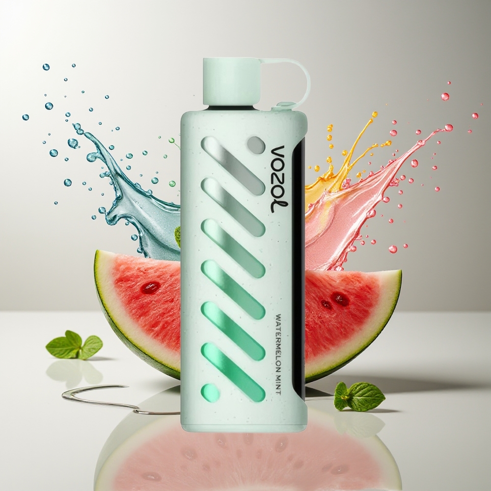 VOZOL Gear Shisha 25000 Puffs Dansk Engros – Vandmelon Mynte (30 Smag, S.i.L.C Tech, 1000mAh, Dual Mesh)