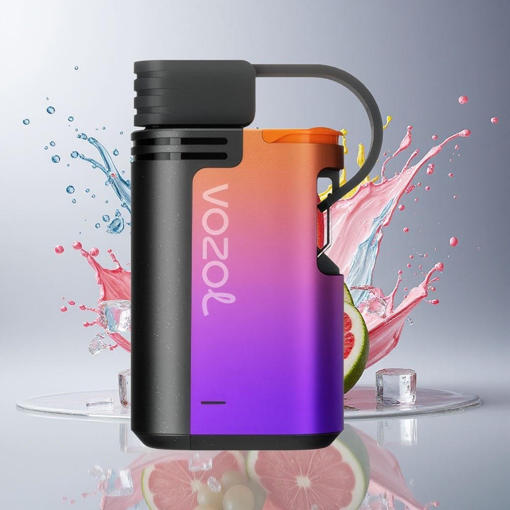 VOZOL GEARS 4000/6000 Engangs Vape Dansk Engros – 500mAh, 0/20/50mg/ml Nikotin, Op til 4000/6000 Pust, Vindrue Is