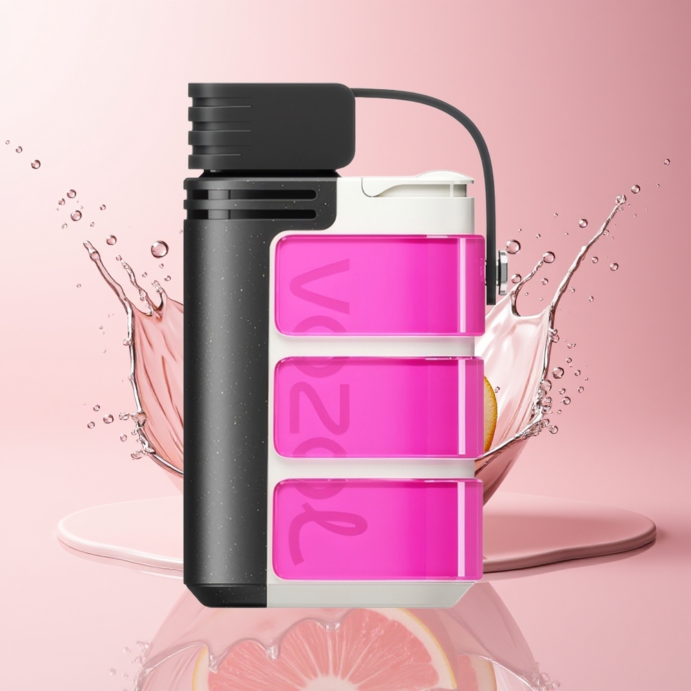 VOZOL GEARS 4000C/6000C Engangs Vape Dansk Engros – 500mAh Batteri, 4000/6000 Pust, Rosenrød, 4 Smagsvarianter