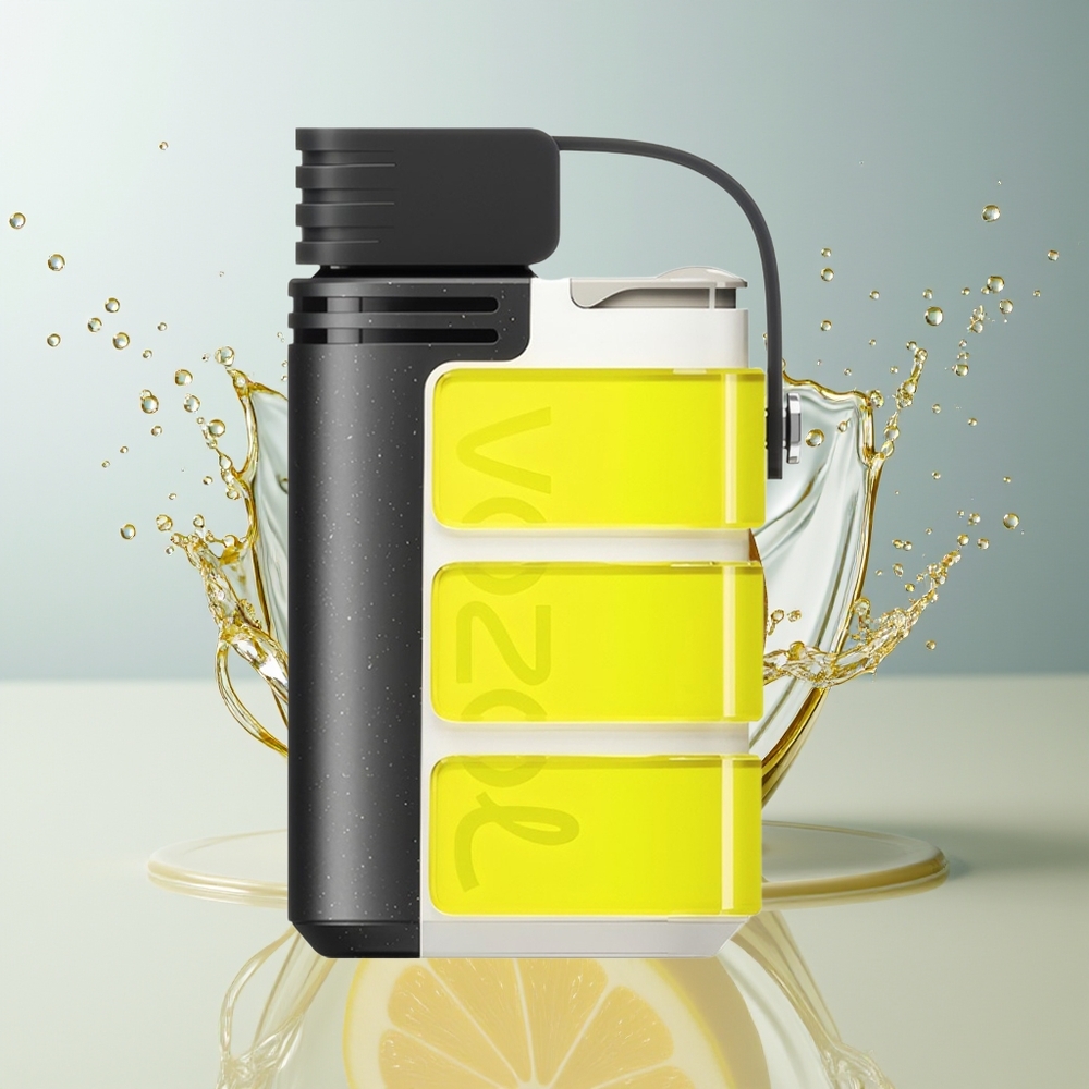 VOZOL GEARS 4000C/6000C Engangsvape Dansk Engros – 500mAh Batteri, Op til 4000/6000 Pust, Citrongul (Lemon Yellow), 4 Smagsvarianter