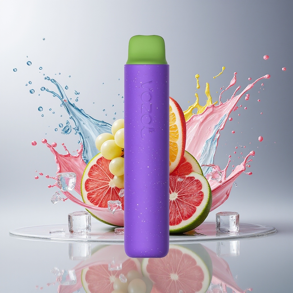 VOZOL STAR 2000 Disposable Vape Dansk Engros - 65% PCR, Blød Mundstykke, 2000 Pust, Vinis Is