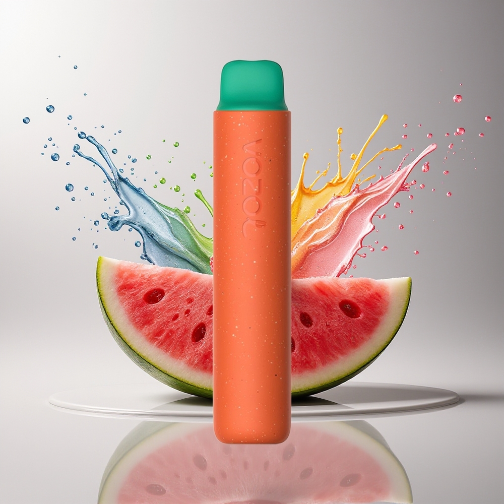 VOZOL STAR 2000 Disposable Vape Hindbær Vandmelon – Dansk engros med 65% PCR Materiale og 2000 Puffs