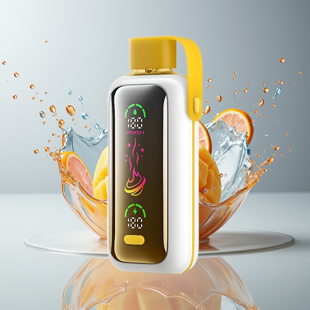 VOZOL Star 20000 Puffs Dansk Engros med 2,2" HD-spejlskærm, Dual Mesh og Mango Is