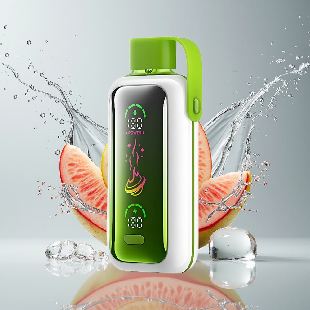 VOZOL Star 20000 Puffs Dansk engros med 2,2" HD spejlskærm, Dual Mesh og Dobbelt Æble Is