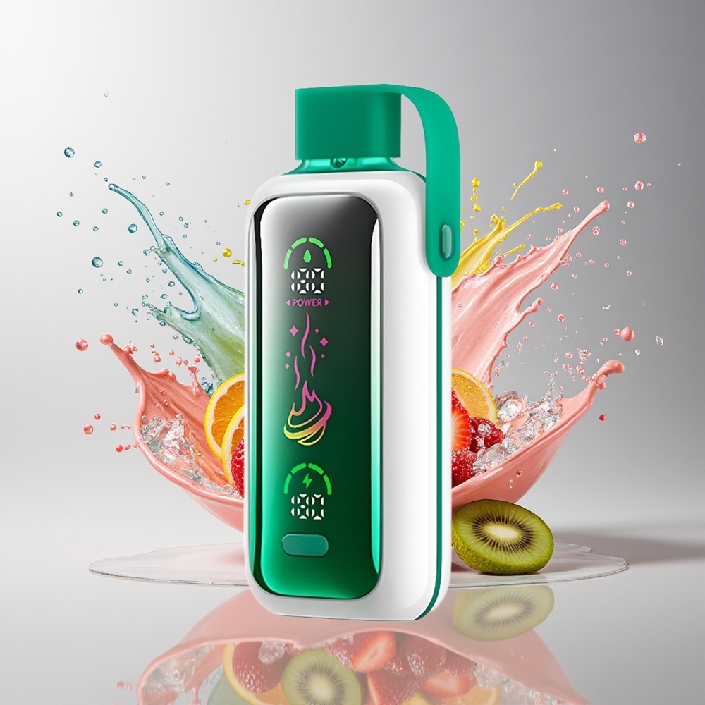 VOZOL Star 20000 Puffs Dansk engros med 2,2" HD-spejlskærm, Dual Mesh og jordbær-kiwi smag