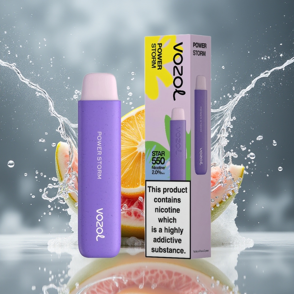 VOZOL STAR 550 Dansk Engros Bærbar E-Cigaret med Degraderbare Materialer og 550 Puf