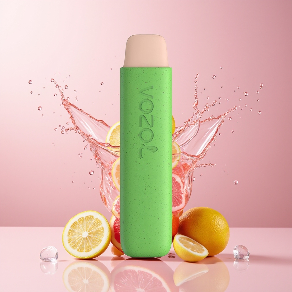 VOZOL STAR 550 Dansk Engros Bæredygtig Disposable Vape Lyserød Lemonade – 2ML, 450mAh, 550 Puffs