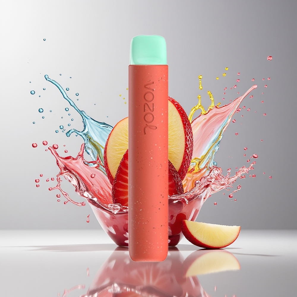 VOZOL STAR 600 Dansk Engros Disposable Vape Jordbær Æble med 500mAh Batteri og 600 Puff