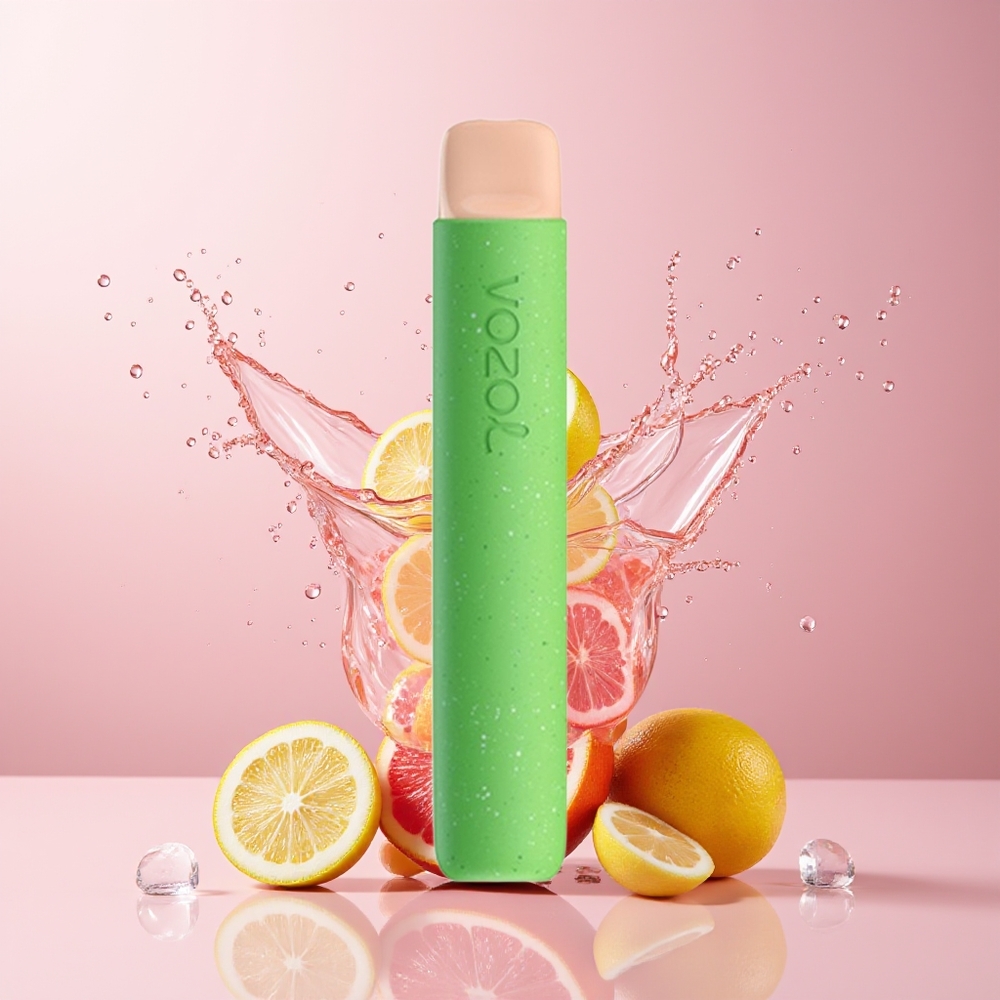 VOZOL STAR 600 Dansk Engros Disposable Vape med Pink Lemonade, VAMT Mesh Coil og 500mAh