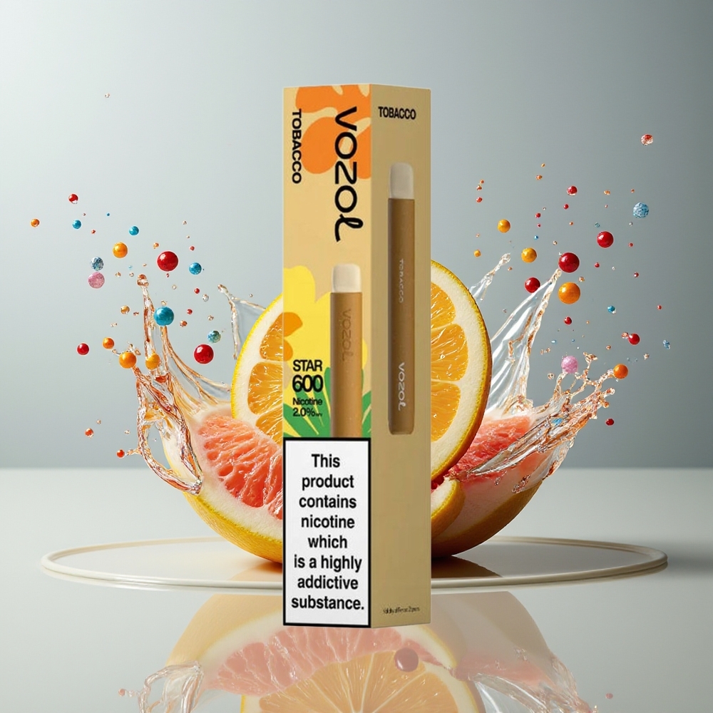 VOZOL STAR 600 Dansk Engros Disposable Vape med VAMT Mesh Coil og 65% PCR Materiale