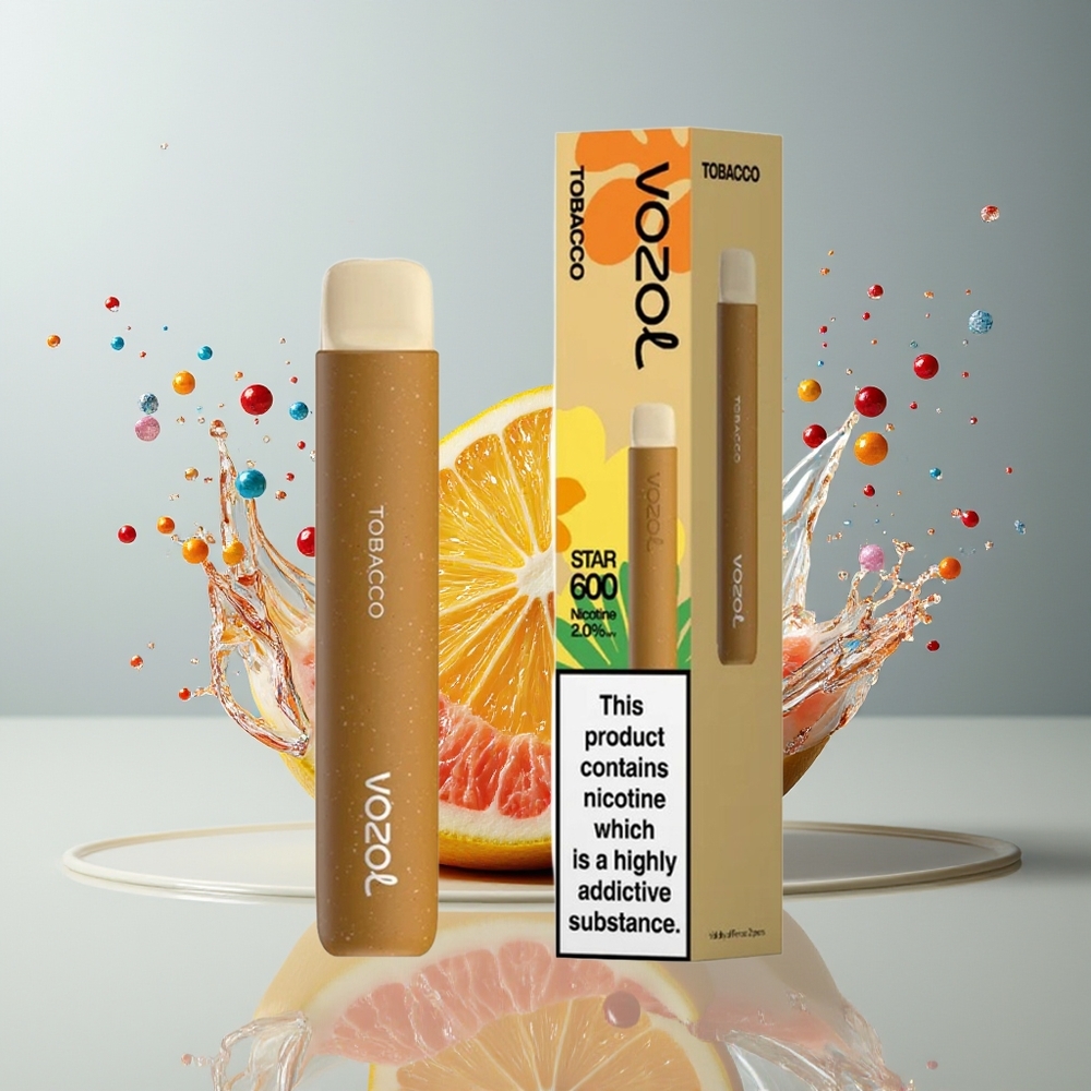 VOZOL STAR 600 Dansk Engros Disposable Vape med VAMT Mesh Coil og 65% PCR Materiale
