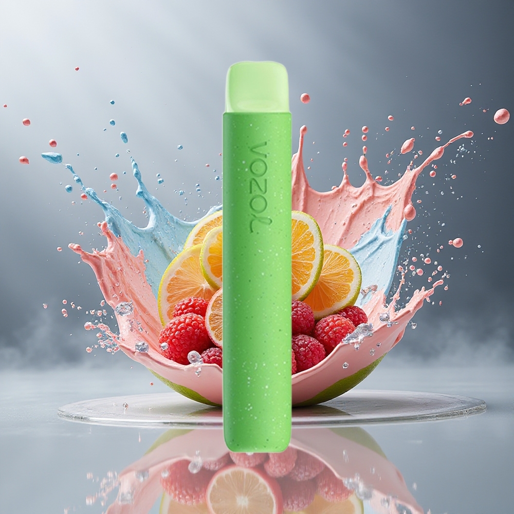 VOZOL STAR 600 Disposable Vape Dansk Engros – Skovbær Storm med VAMT Mesh Coil & 65% PCR Materialer