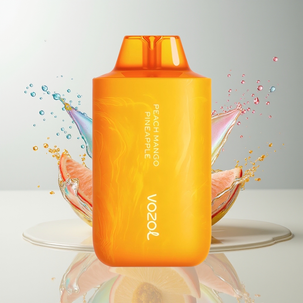 VOZOL STAR 6000/8000 V2 Engangs Vape Dansk Engros – 65% PCR Materiale, 14/16ML, 0/20/50mg/ml Nikotin, Fersken Mango Ananas