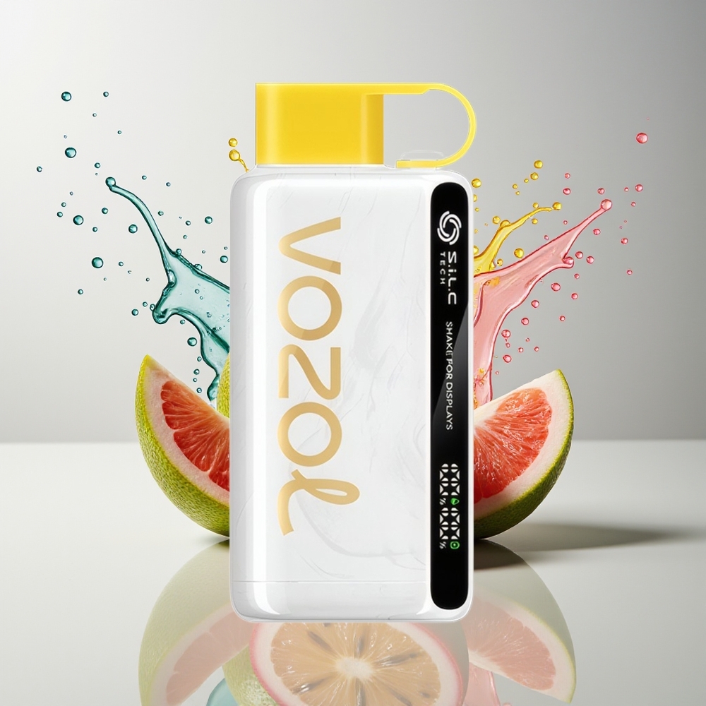 VOZOL STAR 9000/12000 Dansk Engros Disposable Vape med Kiwi Passionsfrugt Guava, Shake Display, 650mAh Batteri, 30% Hurtig Opladning