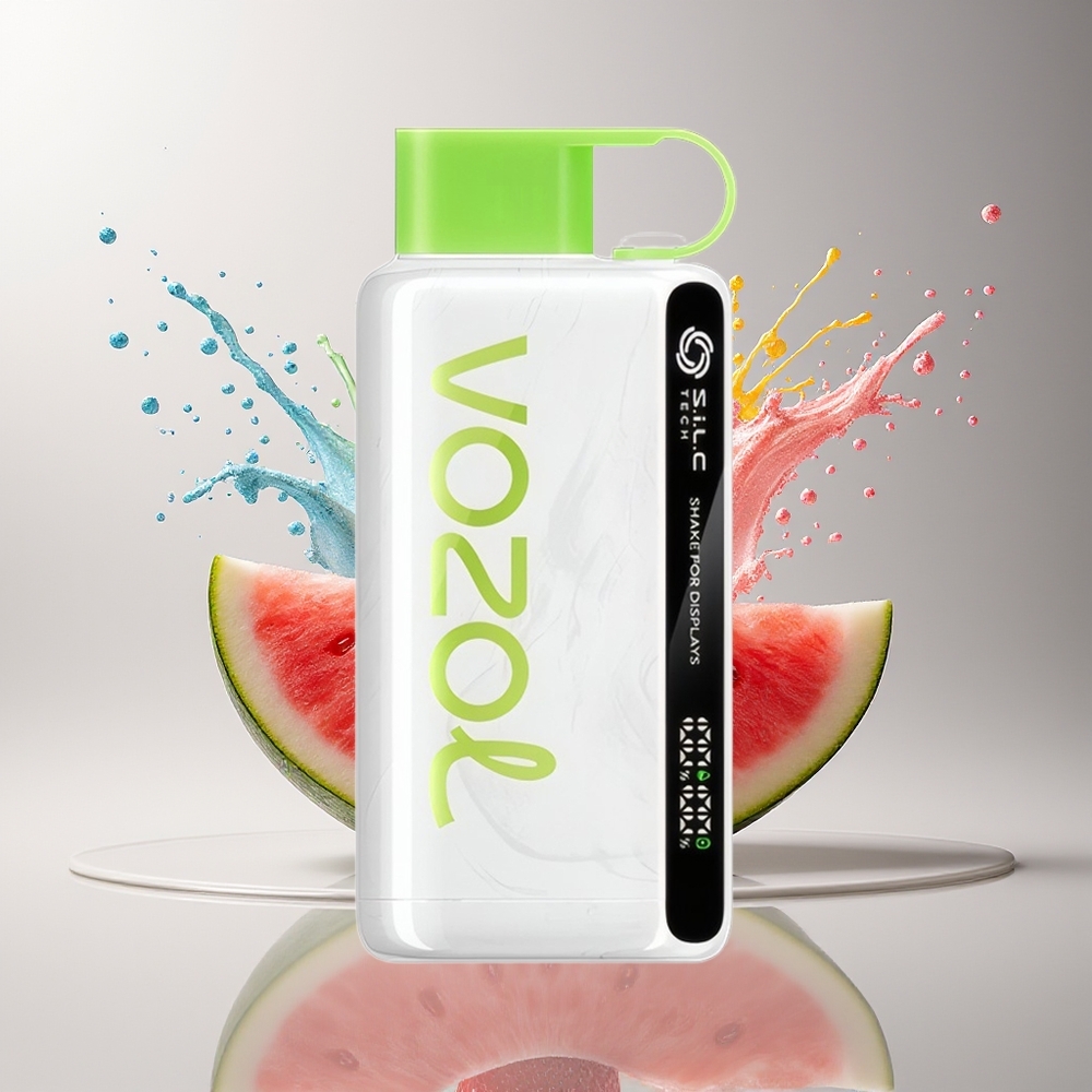 VOZOL STAR 9000/12000 Engangs Vape "Dansk engros" med Jordbær Vandmelon, S.i.L.C TECH og 650mAh Batteri