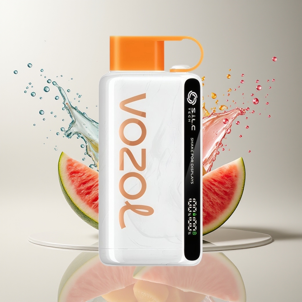 VOZOL STAR 9000/12000 Engros Dansk - Shake Display, Hurtig Opbladning, 650mAh, Fersken Mango Vandmelon