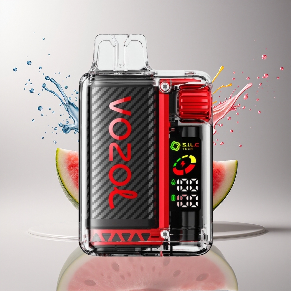VOZOL Vista 20000 Puffs Dansk engros Genanvendelig Kit med 650mAh Batteri og Hindbær-Vandmelon Smag