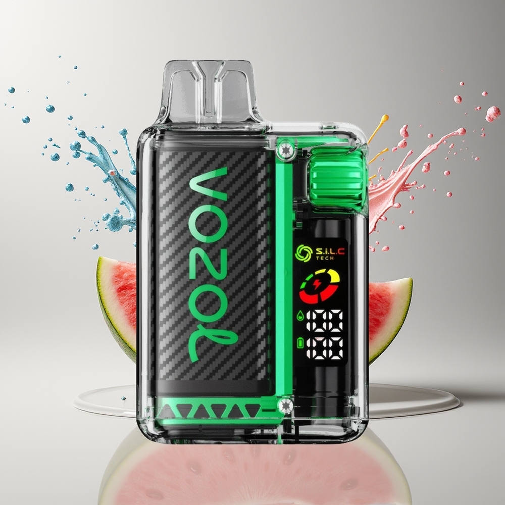 VOZOL Vista 20000 Puffs Genopladelig Batteri - 650mAh 2% Nikotin Dansk Engros Vandmelon Bubblegum