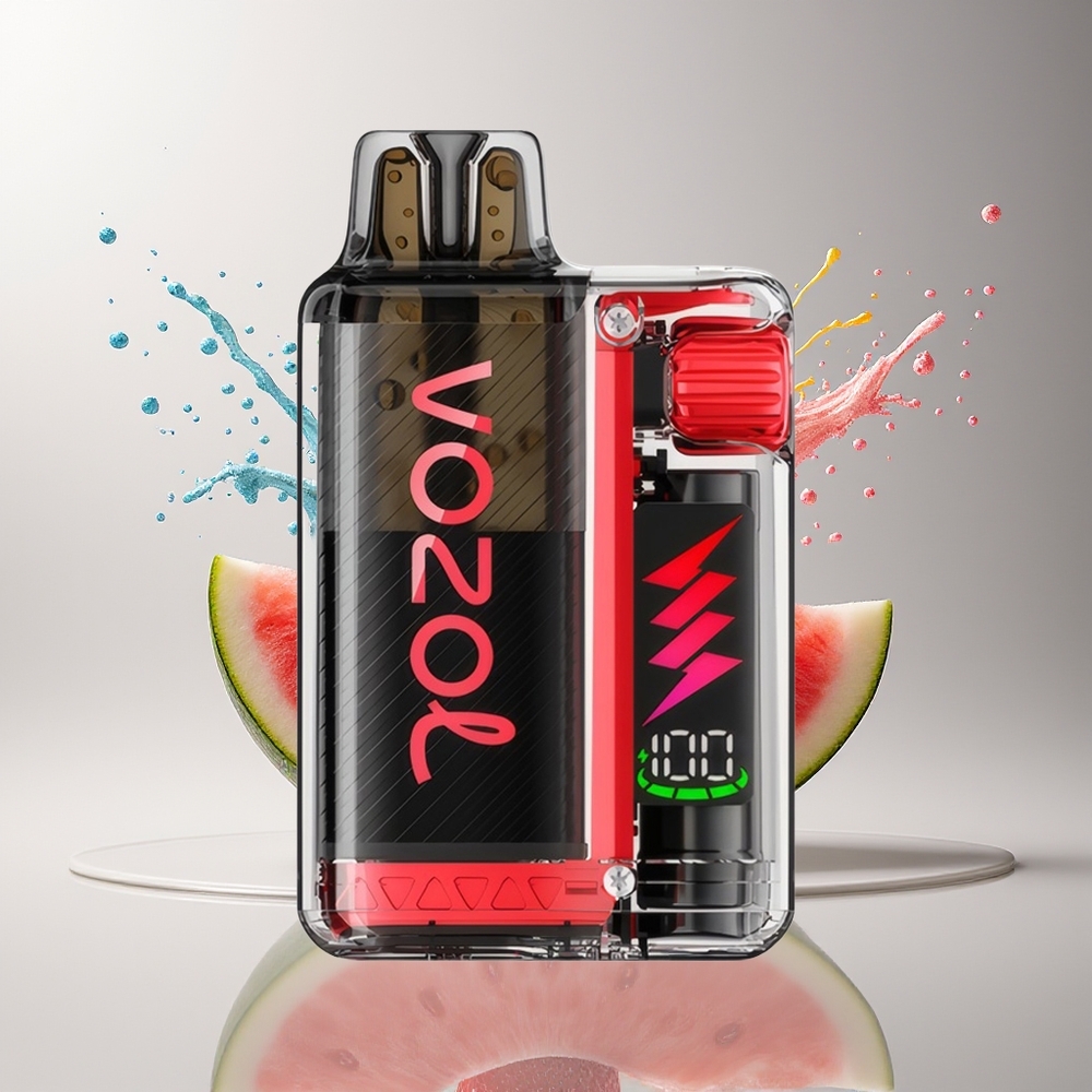 VOZOL VISTA PLUG 6000/10000 Dansk engros - 26 Lækre Smage, 360° Smagsfrihed, Synlig E-Væske, Jordbær Vandmelon