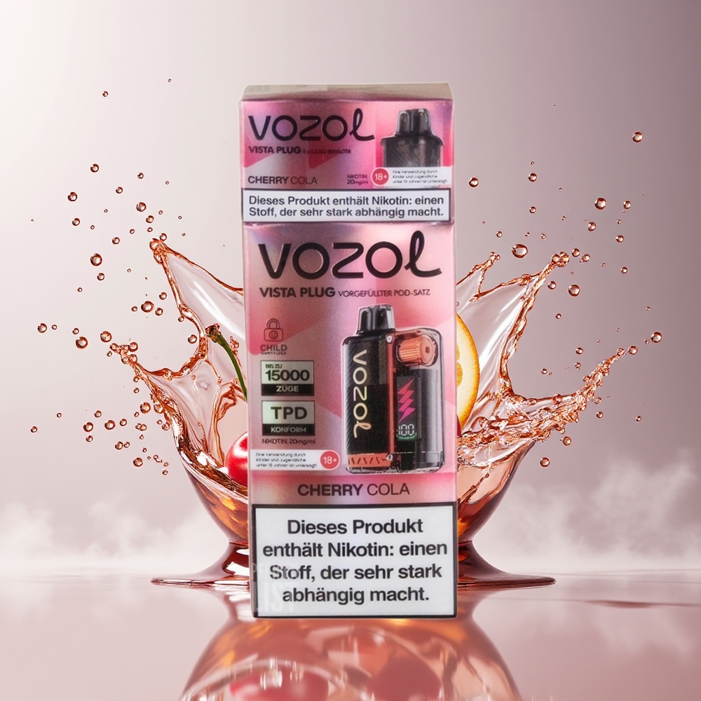 VOZOL VISTA PLUG 6000/10000 Engros Dansk – 26 Lækre Smagsvarianter, 360° Smagsfrihed, Synlig E-Væskebeholder